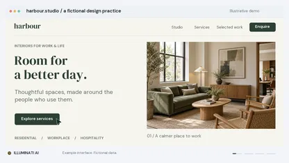 Websites illustrative interface